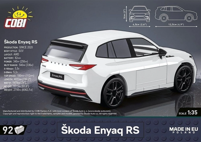 škoda enyaq rs építőkockák