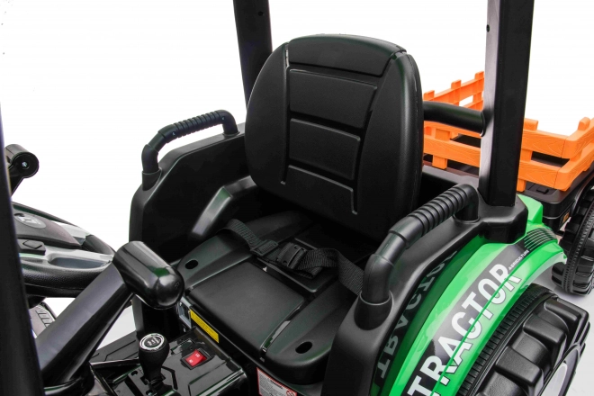 MEGA Traktor D68 zöld utánfutóval