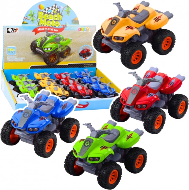 Quad meghajtással, gumikerék és fém karosszéria