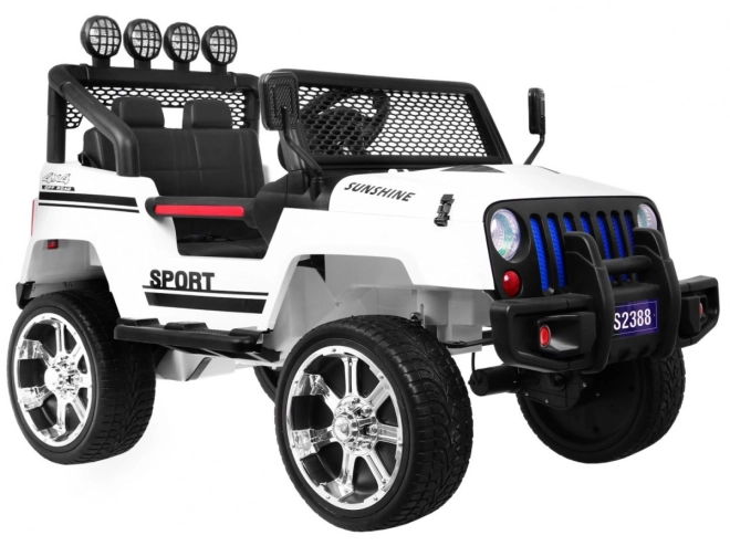 Terepjáró Raptor Drifter Fehér + Távirányítás + 4x4 Meghajtás + Tárhely + Lassan indulás + MP3 LED