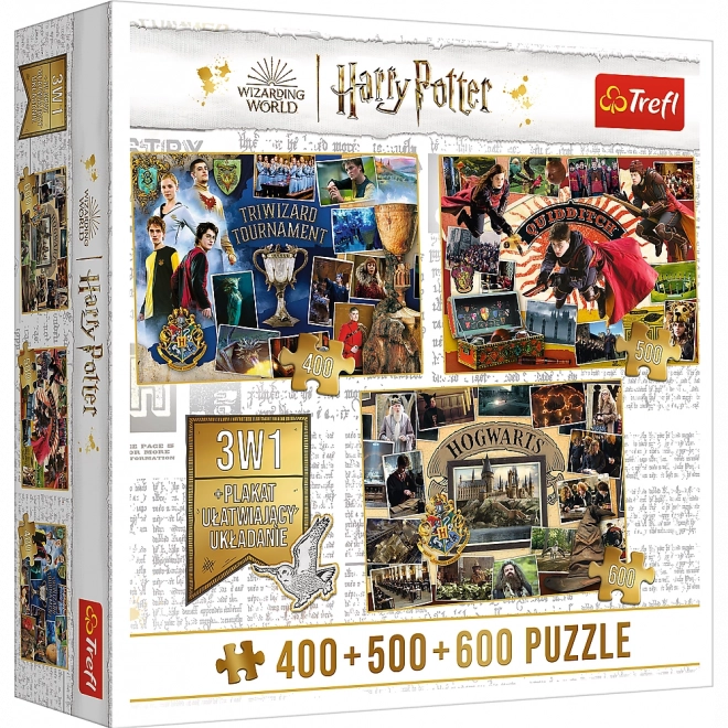 Harry Potter három varázsló tornája, Kvaff kviddics és Roxfort puzzle készlet