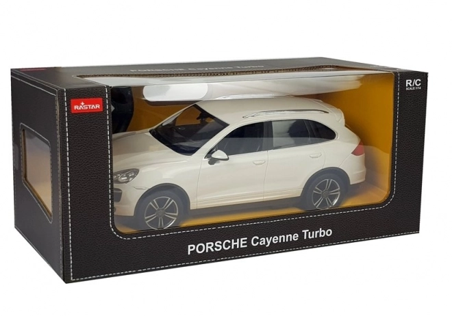 távirányítós porsche cayenne turbo fehér 1:14