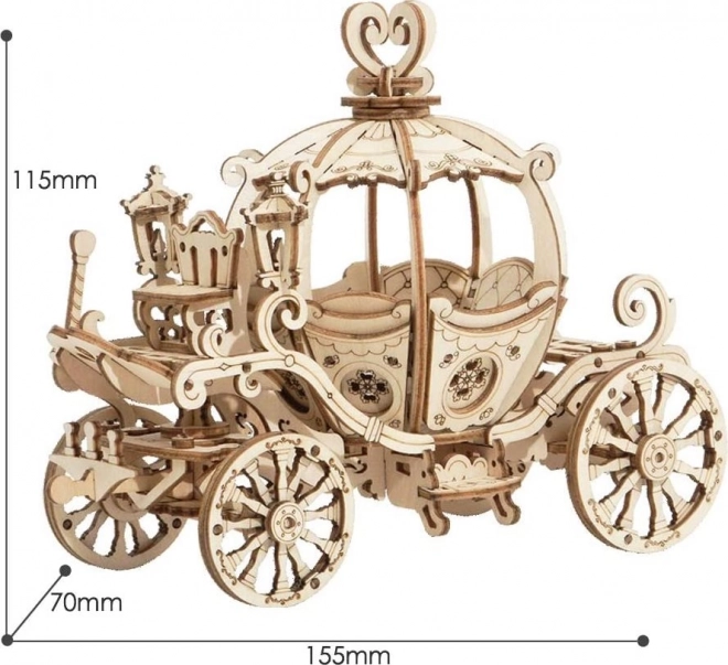 RoboTime 3D fa puzzle mesebeli hintó