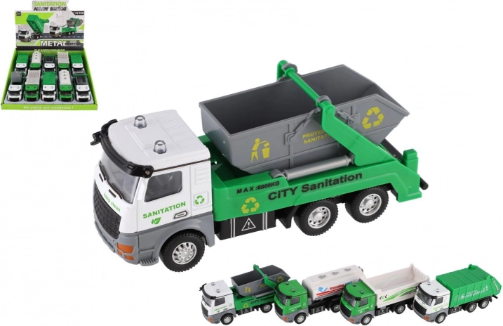 Autó városi takarító szolgáltatás fém/műanyag 14 cm visszahúzó mechanizmussal