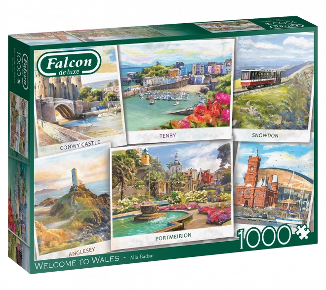 Falcon puzzle Üdvözöljük Walesben 1000 darabos