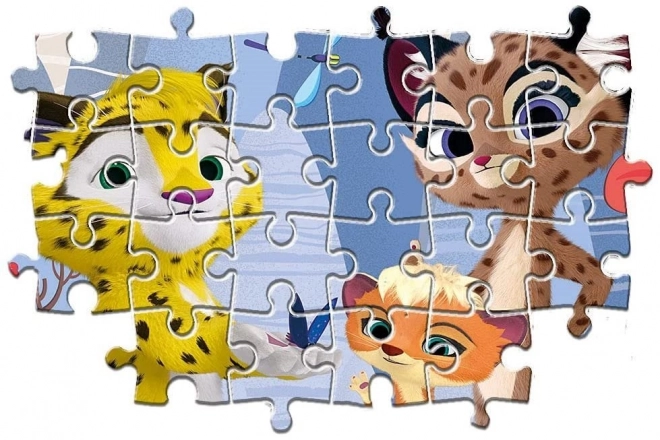 Clementoni puzzle Leo és Tig 3x48 darab