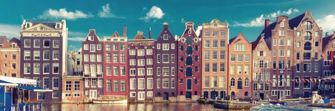 Panorámás puzzle Amszterdam 1000 darabos