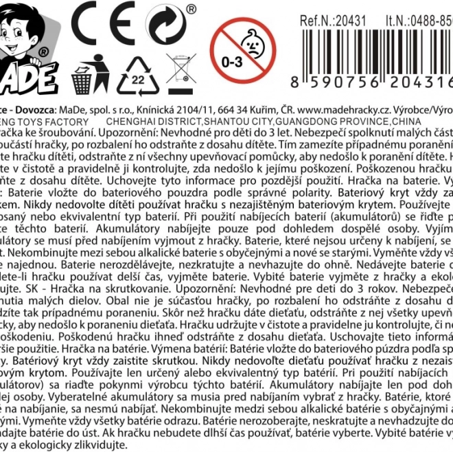Csavarozható kotrógép gyerekeknek