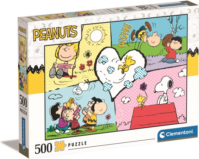 Clementoni Puzzle Peanuts 500 Darabos