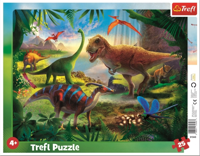 Trefl dinoszauruszos puzzle 25 darabos