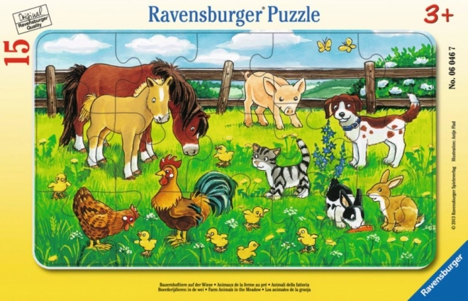 Ravensburger 15 darabos háziállatok puzzle