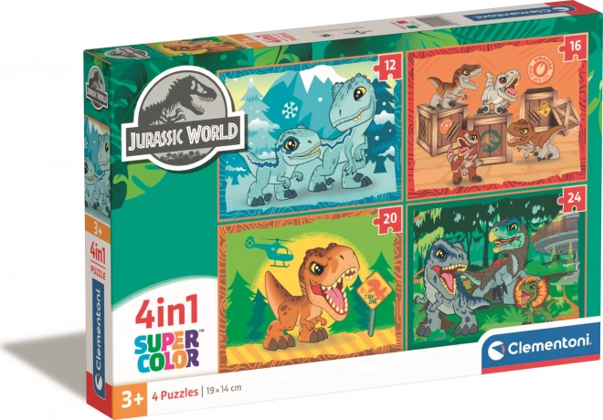 Clementoni Jurrasic World 4 az 1-ben puzzle készlet