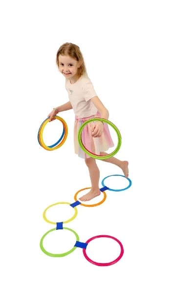 Színes játék karikák 27 cm