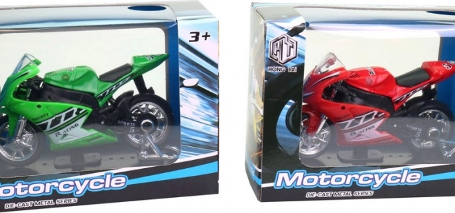 Fém versenymotor 11 cm