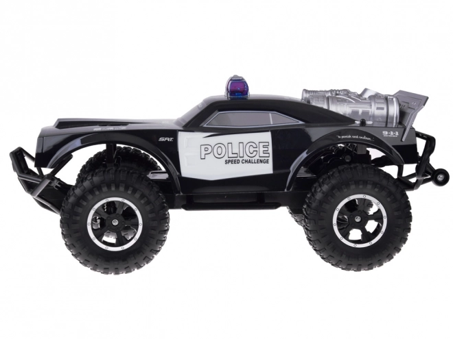 Nagy távirányítós monster truck RENDŐREK világítással Rc0626