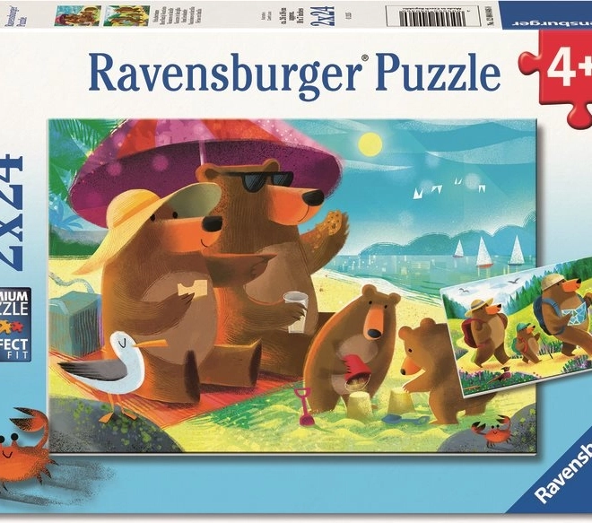 Ravensburger Puzzle Medve család kirándul