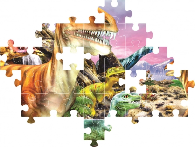 Clementoni dinoszaurusz világ puzzle 104 darab