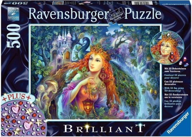 Ravensburger puzzle tündérpor drágakövekkel 500 darabos