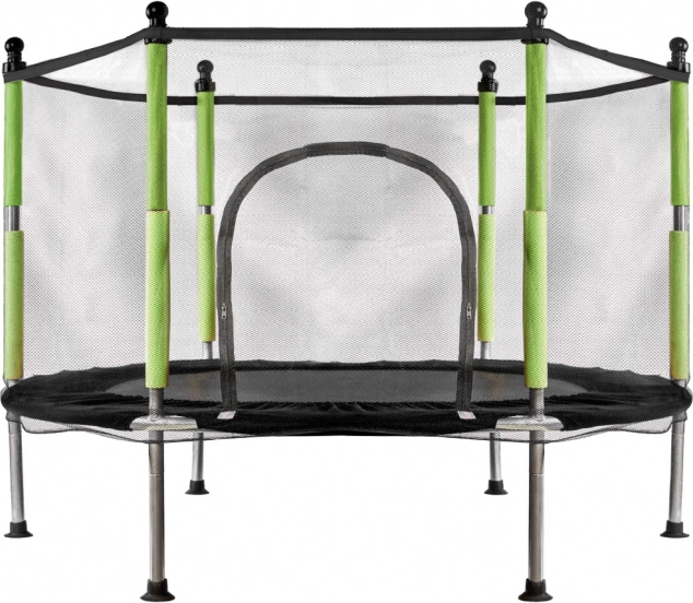 kerti trambulin gyerekeknek hálóval zöld 140 cm