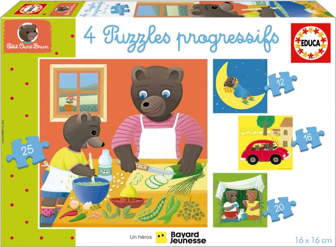 Petit Ours Brun puzzle készlet gyerekeknek