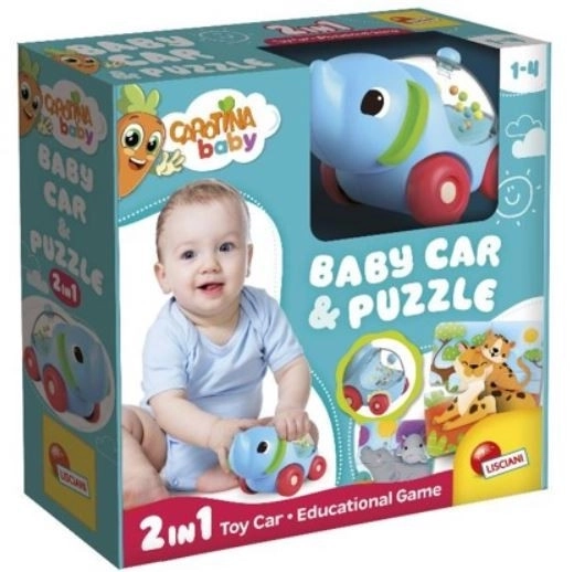 Bájos elefánt autó és Carotina Baby puzzle