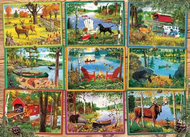 Játék a tó mellett puzzle - 1000 darab