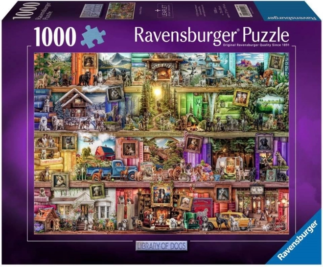 Kutyák Könyvtára Puzzle 1000 Darabos