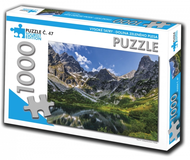 Turista kiadású puzzle Vysoké Tatry, Dolina Zeleného plesa 1000 darabos