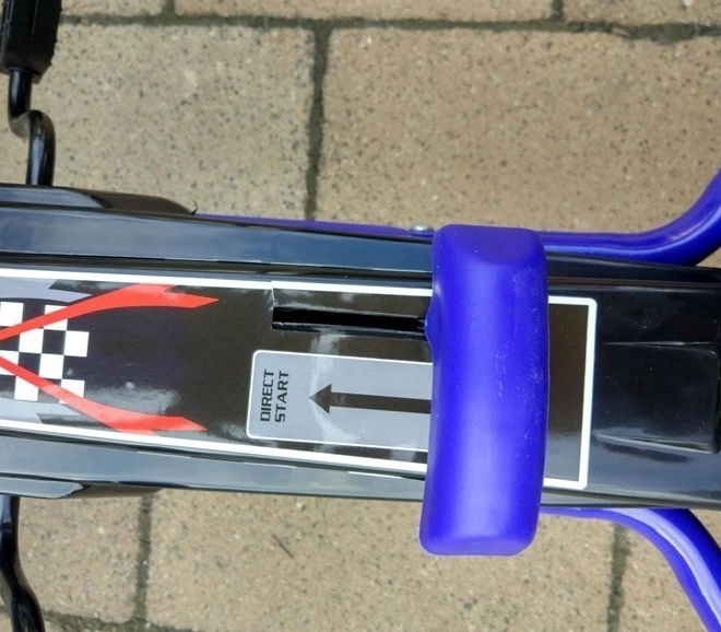 Pedálos levegős gokart + Felfújható gumik + Állítható ülés – Kék