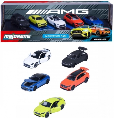 Mercedes-AMG ajándék szett fém kisautókkal 1:64, 5 db