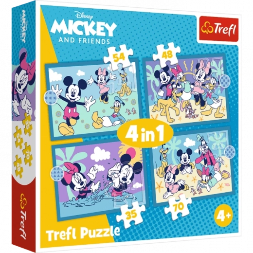 Trefl puzzle 4 az 1-ben – Vidám történetek MICKEY MOUSE