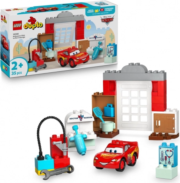 LEGO DUPLO Disney McQueen és a Hudson doktor garázsában való látogatás