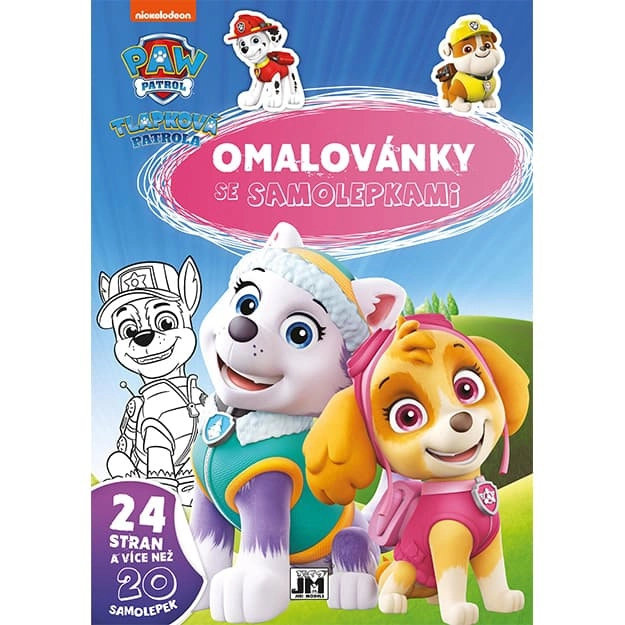 Kifestőkönyv matricákkal Paw Patrol