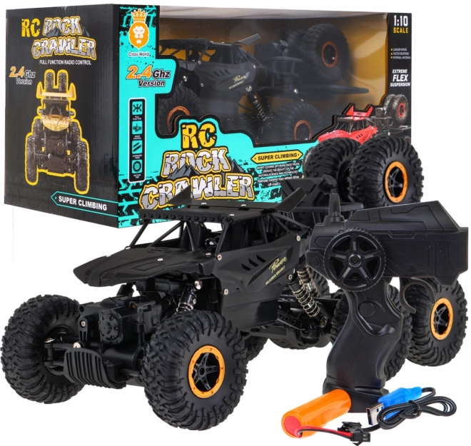 Zöld RC Rock Crawler gyerekeknek 6+ 1:10 terepjáró, 6x6 hajtás