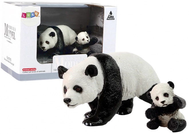 Panda és Panda Kölyök Figurakészlet - Világ Állatai