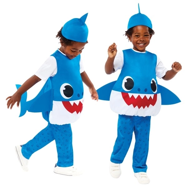 Kék Baby Shark jelmez gyerekeknek