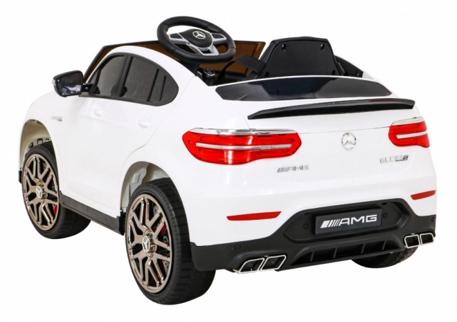 Mercedes Benz GLC63S gyerekeknek fehér + távirányító + 4x4 hajtás + MP3 LED + EVA + lassú indulás