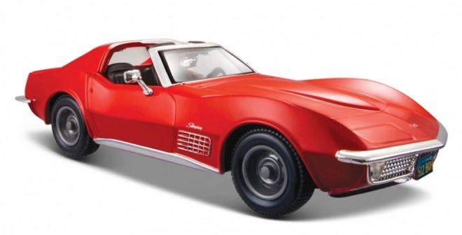 Fém model Chevrolet Corvette 1970 piros