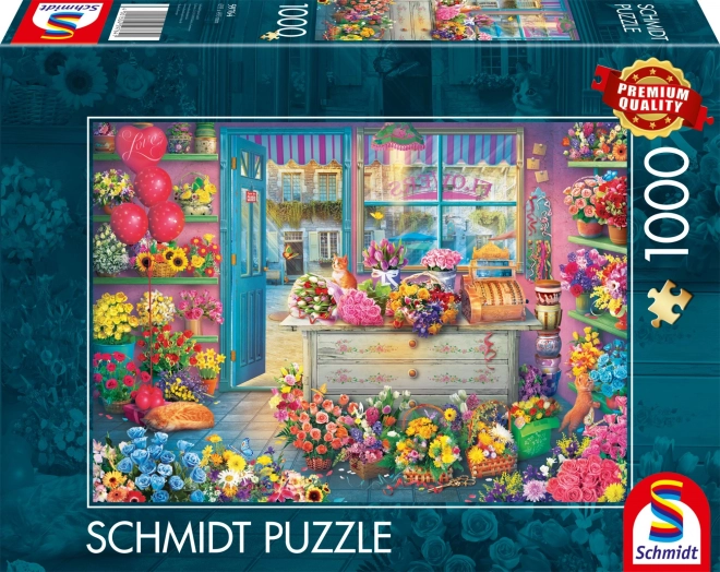 Schmidt puzzle színes virágbolt 1000 darabos