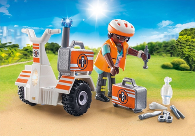 Playmobil City Life mentőmotor villogó fénnyel