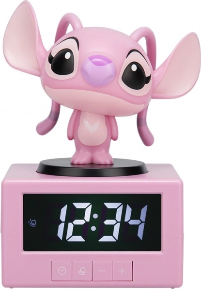 Stitch Angel asztali világító ébresztőóra éjjeli fénnyel