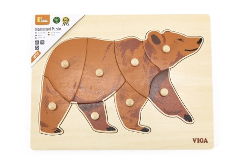 Fa Montessori Puzzle Medvédes