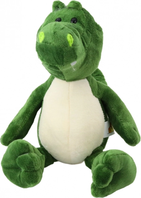 Zöld plüss krokodil 25 cm