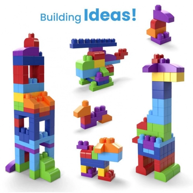Mega Bloks nagy kockás zsák - kék