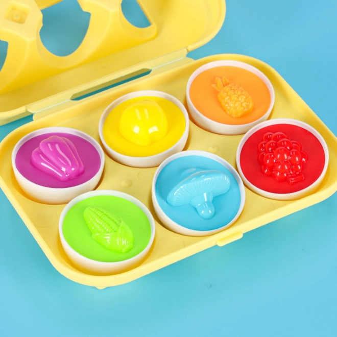 Montessori oktatójáték gyerekeknek - Formák és színek felismerése tojásokkal