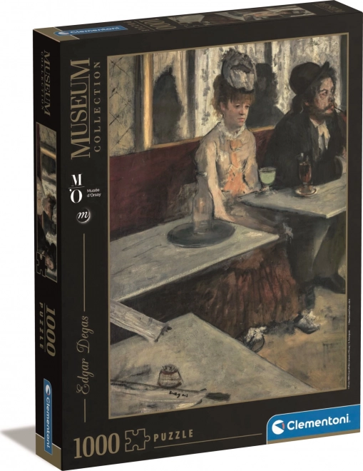 Puzzle 1000 darabos - Degas: Dans un Café - Clementoni