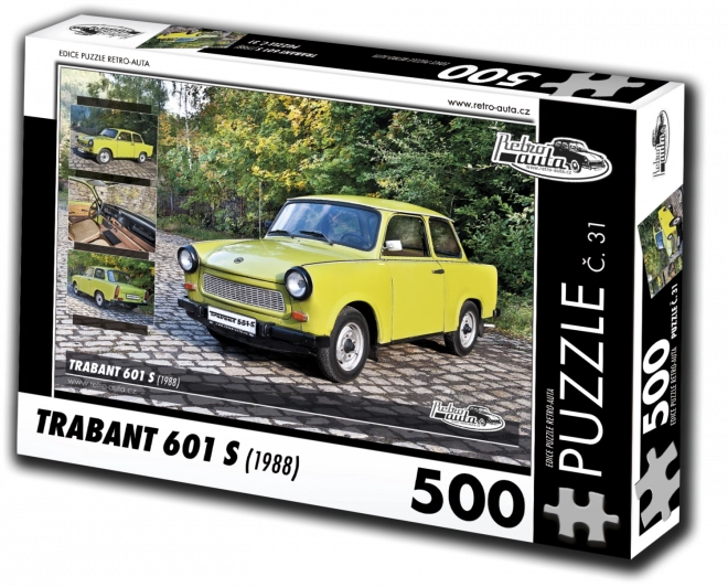 Retro Autók Puzzle Trabant 601 S (1988) 500 darabos