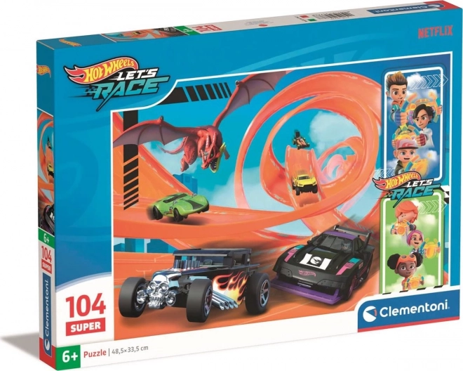 Clementoni Hot Wheels Puzzle 104 darabos