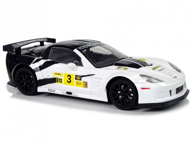 Távirányítós Corvette C6.R Sportautó Fehér