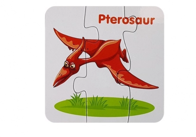 oktató dinoszaurusz puzzle angol nyelven